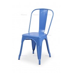 Krzesło kawiarniane Paris inspirowane TOLIX niebieskie