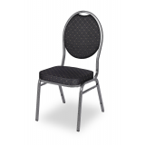 Krzesło bankietowe HERMAN czarne