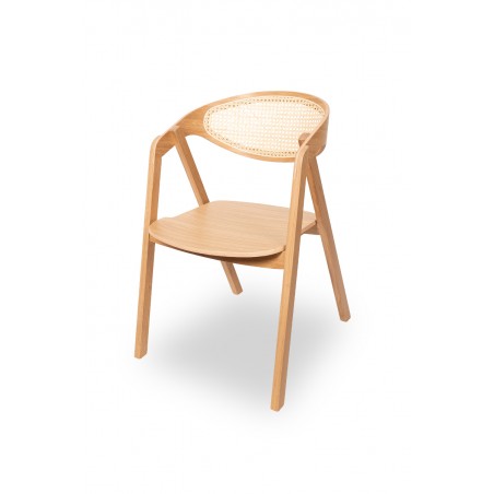 Krzesło Drewniane Restauracyjne FUTURA RATTAN
