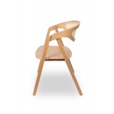 Krzesło Drewniane Restauracyjne FUTURA RATTAN