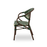 Krzesło technorattanowe CAMILLO zielone