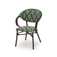 Krzesło technorattanowe CAMILLO zielone