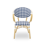 Krzesło technorattanowe CAMILLO niebieskie