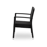 Krzesło technorattanowe LEONARDO ciemny antracyt
