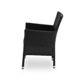 Krzesło technorattanowe LORENZO czarne