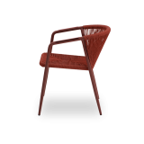 Krzesło technorattanowe LUIGI czerwone