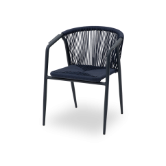 Krzesło technorattanowe LUIGI niebieskie