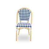 Krzesło technorattanowe MATTEO niebieskie