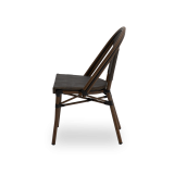 Krzesło technorattanowe MATTEO brązowe