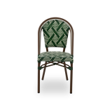 Krzesło technorattanowe MATTEO zielone