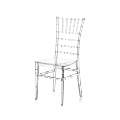 Krzesło ślubne CHIAVARI TIFFANY transparentne