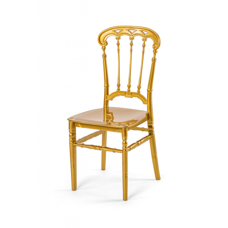 Krzesło ślubne CHIAVARI QUEEN złote