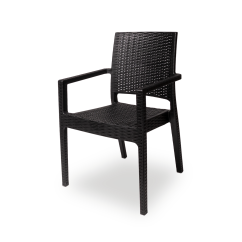 Krzesło do ogródków piwnych MARIO czarne