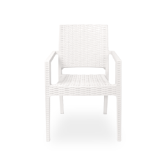 Krzesło do ogródków piwnych MARIO białe