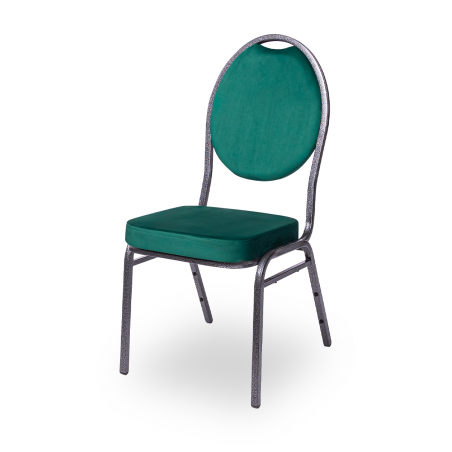 Krzesło bankietowe HERMAN zielone welur