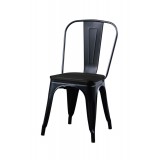 Krzesło PARIS z drewnianym siedziskiem, inspirowane TOLIX