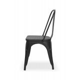 Krzesło PARIS z drewnianym siedziskiem, inspirowane TOLIX