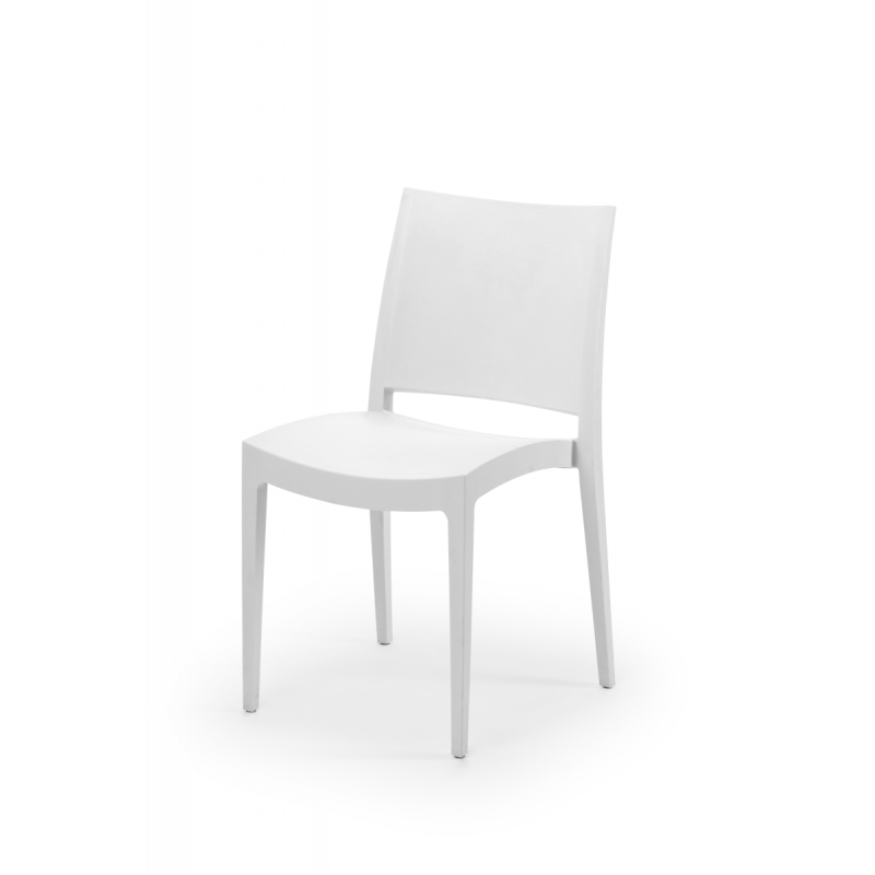 Krzesło kawiarniane GOMERA białe