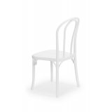 Krzesło kawiarniane MONET PLUS białe