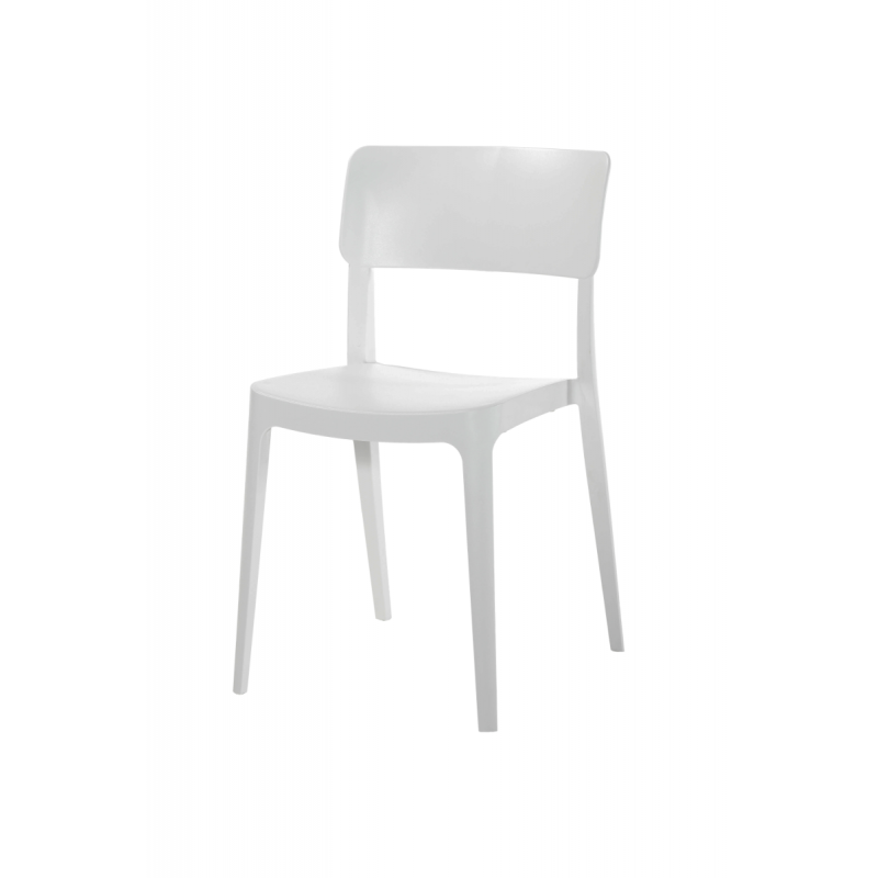 Krzesło kawiarniane VENTURA białe