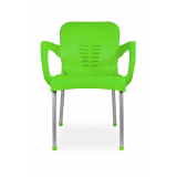 Krzesło do ogródków piwnych BISTRO ALU zielone