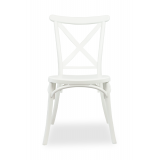 Krzesło ślubne CROSS-BACK FIORINI białe
