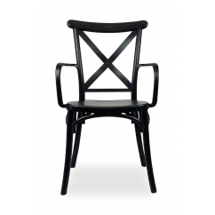Krzesło ślubne CROSS-BACK FIORINI GRAND czarne