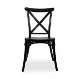 Krzesło ślubne CROSS-BACK FIORINI czarne