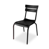 Krzesło do ogródków piwnych LYON inspirowane LUXEMBOURG czarne