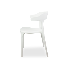 Krzesło kawiarniane SIESTA białe
