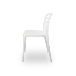 Krzesło kawiarniane FUERTA białe
