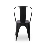 Krzesło kawiarniane Paris inspirowane TOLIX czarne