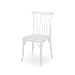 Krzesło kawiarniane PATYCZAK RETRO białe