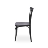 Krzesło kawiarniane PATYCZAK RETRO czarne