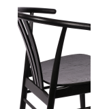Krzesło Drewniane Restauracyjne SCANDI czarne