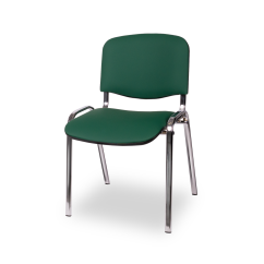 Krzesło Do Poczekalni ISO MED CR zielone ekoskóra