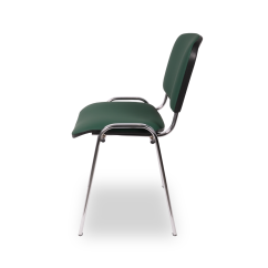 Krzesło do poczekalni ISO MED CR zielone ekoskóra