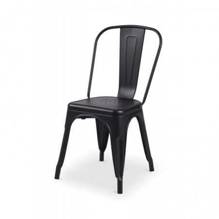 Krzesło loftowe Paris inspirowane TOLIX czarne